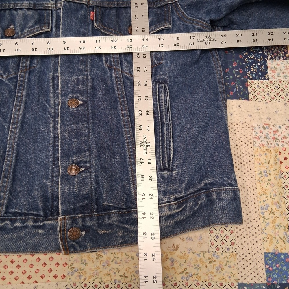 Vintage 1985 Levis Type 3 Denim Trucker Jacket Size 40 70506 0216 Made in USA - Picture 12 of 13